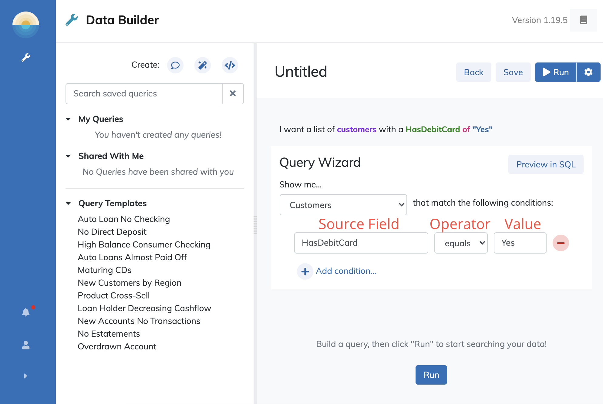 Query Wizard Step 2