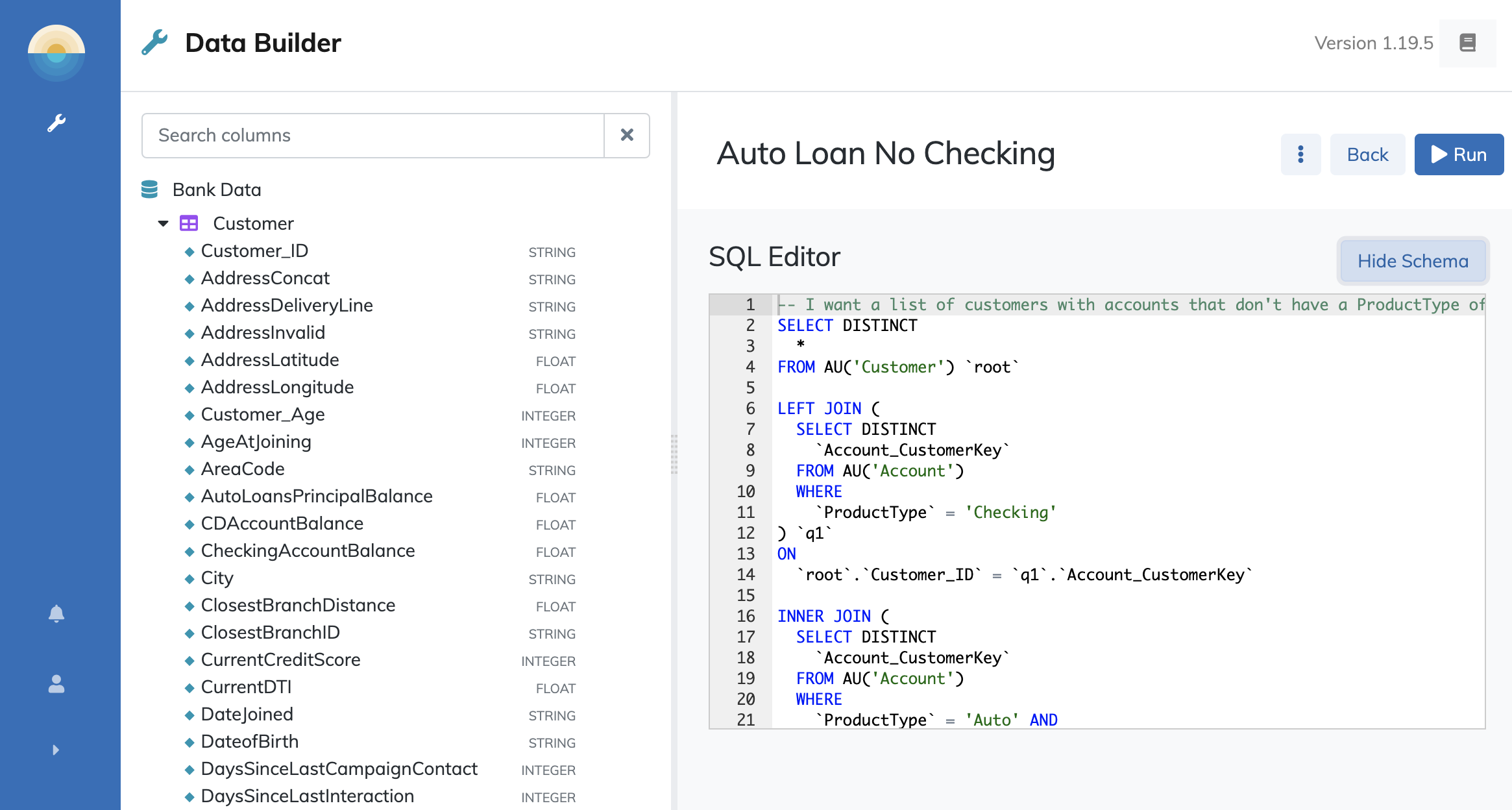 sql editor window